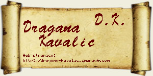 Dragana Kavalić vizit kartica